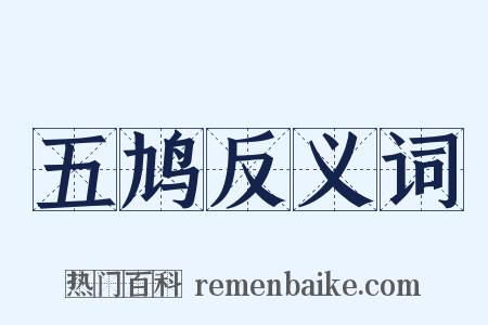 五鸠反义词是什么意思的图片